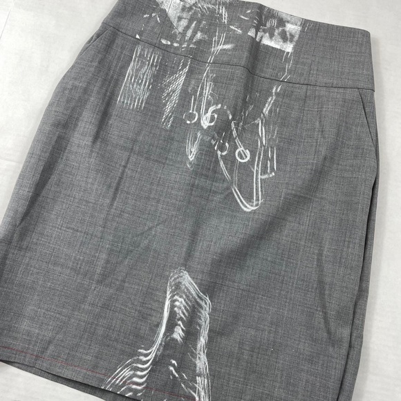 "Gray Love DSTR-011"   
Gray Photograph Print Skirt 👁 - Picture 4 of 5